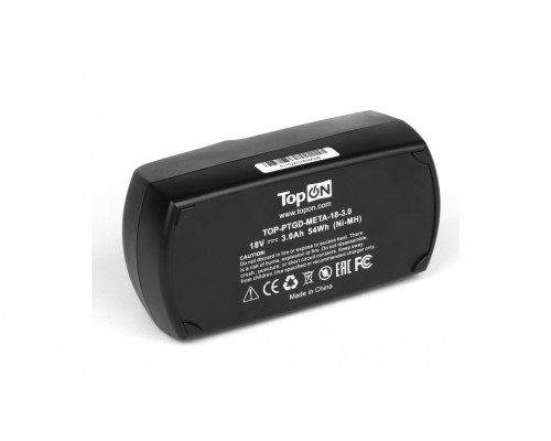 Аккумулятор TopON для Metabo 18В, 3.0Ah (Ni-MH) TOP-PTGD-META-18-3.0