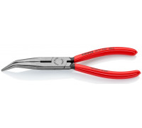Длинногубцы KNIPEX KN-2621200SB с режущими кромками, губки 40°, 200 мм