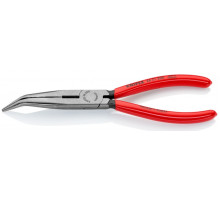 Длинногубцы KNIPEX KN-2621200SB с режущими кромками, губки 40°, 200 мм