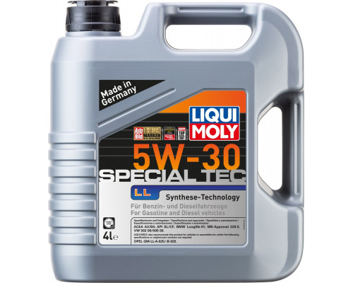 Масло моторное LIQUI MOLY SAE 5W30 Special Tec LL 4 л 7654/2339 7654/2339