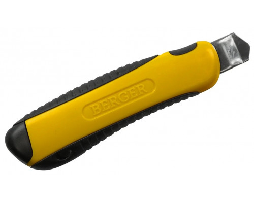 Нож строительный BERGER BG1354 18 мм с тремя лезвиями
