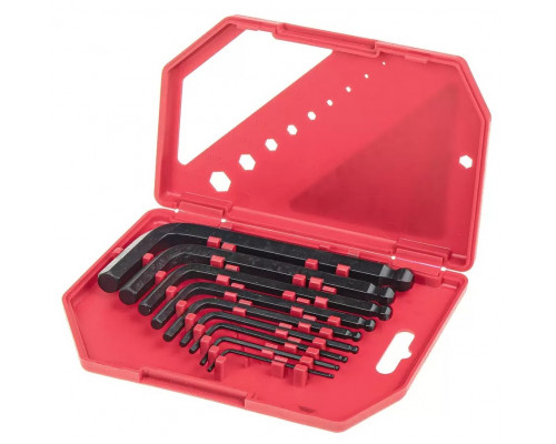 Набор ключей шестигранных ARNEZI R1060042 HEX с шаром, короткие, S2, 9 предметов