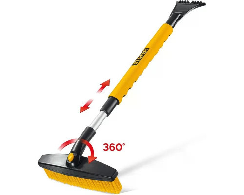 Щетка-сметка для снега со скребком STAYER 61048 телескопическая, 805-1065 мм