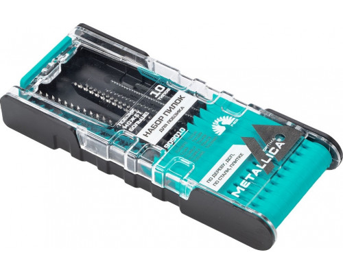 Набор пилок METALLICA 909010 д/лобзика Optima №19 комбинированный, p-box, 10шт