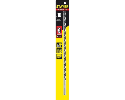 Сверло по бетону STAYER PROFESSIONAL ударное, 10x300мм 2915-300-10