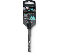 Бур SDS-plus METALLICA Optima 8х110/50 мм по бетону напайка с центром, 2 спирали 904190