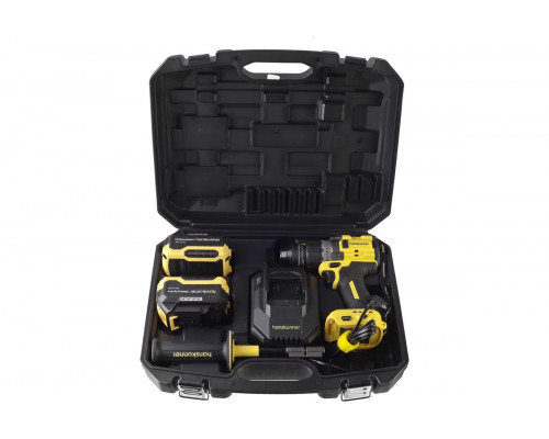 Дрель-шуруповерт аккумуляторная HANSKONNER HCD2040C б/щ 18в, 1batterysystem, 2х4ач