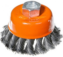 Щетка для УШМ Sturm 5 240 201 чашка м14, d65мм, витая стальная проволока 5240201