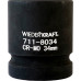 Ударные головки 6-ти гранные 1″ WiederKraft WDK-711-8034 34 мм