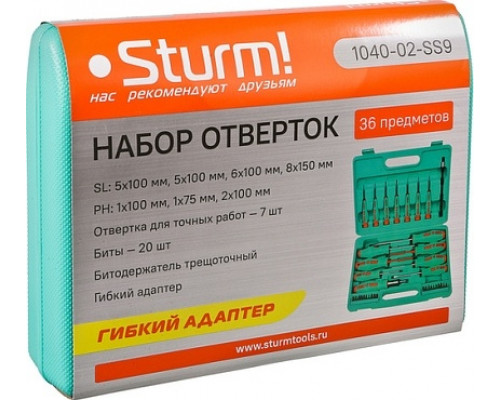 Набор отверток Sturm 1040-02-SS9 36 пред.
