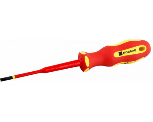 Отвертка диэлектрическая шлицевая Norgau 4,0х100мм vde slim n172 067063140