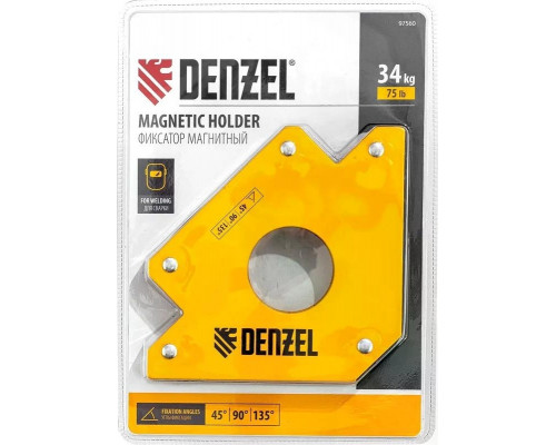 Магнитный угольник Denzel 97560 с усилием 34 кг