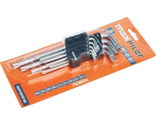 Набор ключей TORX MAXPILER MXT-9T-SET, 9 штук