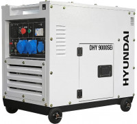 Электростанция дизельная с воздушным охлаждением HYUNDAI DHY 9000SEi в кожухе, инверторная