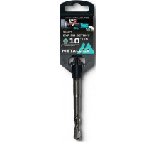 Бур SDS-plus METALLICA Optima 10х110/50 мм по бетону напайка с центром, 2 спирали 904275