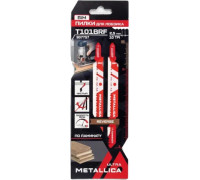 Пилки по дереву METALLICA Ultra T101BRF 100/75мм шаг 2,5мм, BiM обрат/зуб, чист. рез, 2шт 907757