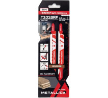 Пилки по дереву METALLICA Ultra T101BRF 100/75мм шаг 2,5мм, BiM обрат/зуб, чист. рез, 2шт 907757