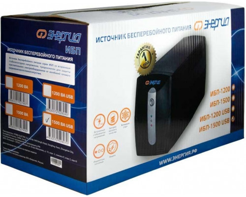 Источник бесперебойного питания ЭНЕРГИЯ 1500 USB компьютерный Е0201-0052