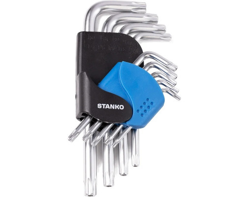 Набор угловых коротких ключей TORX STANKO CS11129S, 9 шт.