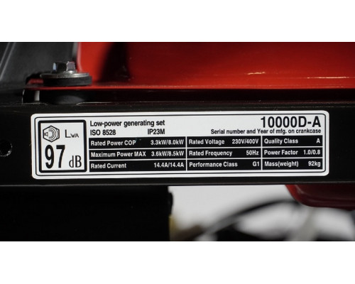 Генератор бензиновый трехфазный LONCIN LC10000D-AS