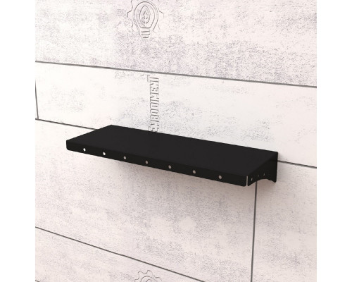 Полка для хранения EMBODIMENT EMB-TB-SH-400x150-B металлическая настенная черная