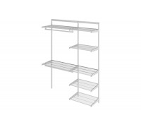 Гардеробная система ПРАКТИК HOME Optima G150 белая S70199917501
