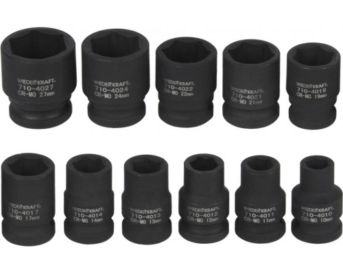 Набор ударных головок 1/2" WiederKraft WDK-710