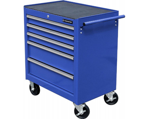 Тележка инструментальная СТАНКОИМПОРТ BTD-271051CIS blu на колесах, синяя, 5 ящиков