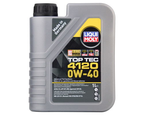 Масло моторное LIQUI MOLY SAE 0W40 Top Tec 4120 1 л 21846 21846