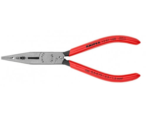 Плоскогубцы электротехнические KNIPEX KN-1301160SB для монтажа проводов, 160 мм