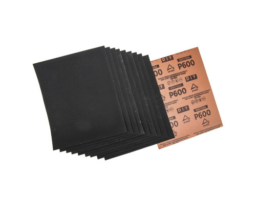 Лист шлифовальный ARNEZI R8011068 водостойкий 230x280 мм P600 DIY (10шт)