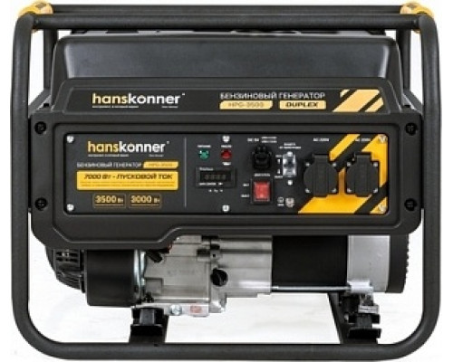 Генератор бензиновый HANSKONNER HPG-3500 Duplex