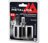 Алмазная коронка для мокрого сверления METALLICA Ultra 65х70 мм #46 по керамограниту, плитке 901892