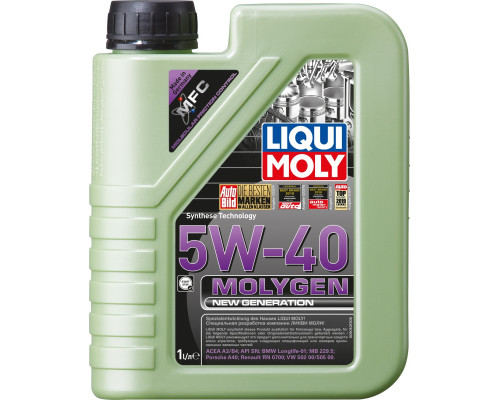 Масло моторное LIQUI MOLY SAE 5W40 Molygen New Generation 1 л 9053/8576 9053/8576
