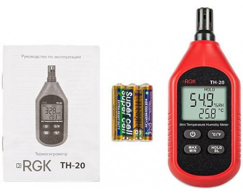 Измеритель влажности RGK TH-20 с поверкой 778619