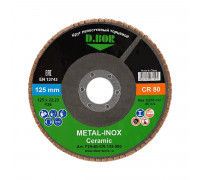 Круг лепестковый D.BOR METAL-INOX CR80P, F29, 125х22,23 торцевой D-F29-MI-CR-125-080