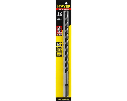 Сверло по бетону STAYER PROFESSIONAL ударное, 14x300мм 2915-300-14