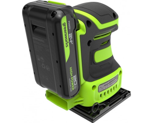 Плоская шлифмашина аккумуляторная GREENWORKS G24SS14 24V, АКБ 2Ач и ЗУ 3100507CUA