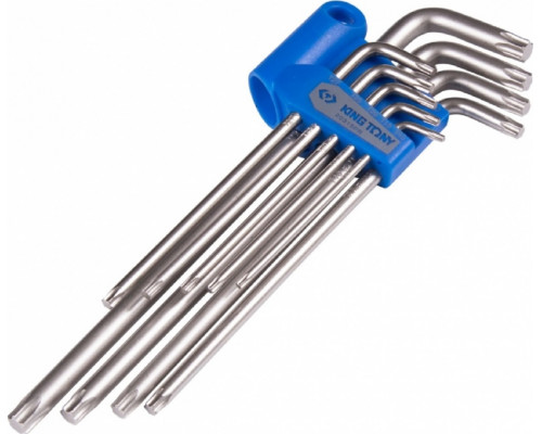 Набор ключей TORX KING TONY 20319PR Г-образных T10-T50, длинные, 9 предметов