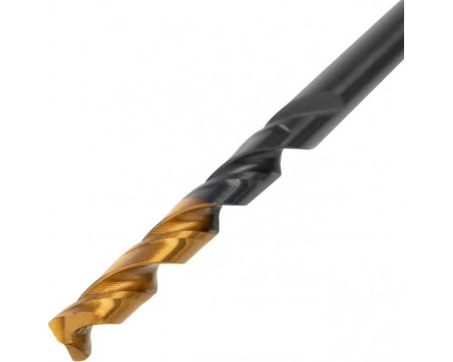 Сверло по металлу Denzel HSS-Tin, Golden Tip 3,5 мм, 10 шт 717207