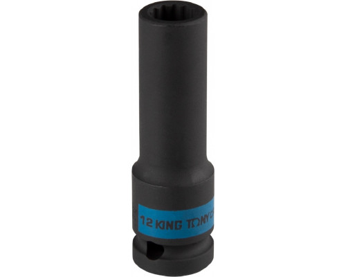 Ударная головка 12-ти гранная глубокая 1/2" 12 мм KING TONY 443012M