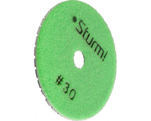 Шлифовальный круг по камню Sturm 9012-W100-30 алмазный гибкий, 100 мм, p30, мокрое шлиф.