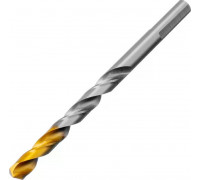 Сверло по металлу Denzel Р6М5, Golden Tip спиральное 7,0x109мм 718237