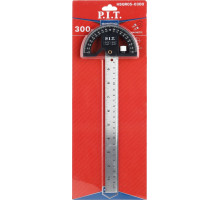 Транспортир P.I.T. HSQR05-0300 с линейкой