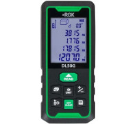 Лазерный дальномер RGK DL50G С ПОВЕРКОЙ зеленый луч с угломером 755726