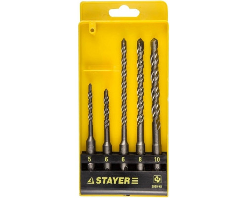 Набор буров SDS-Plus STAYER PROFESSIONAL 5 предметов 2930-H5 2930-H5
