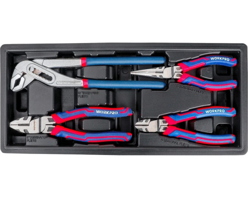Тележка инструментальная WORKPRO WP285002B, 7 ящиков с 9 ложементами