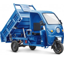 Трицикл грузовой RUTRIKE D5 КАБИНА 1700 60V1200W Синий 2913 гидравлика 025198-2913
