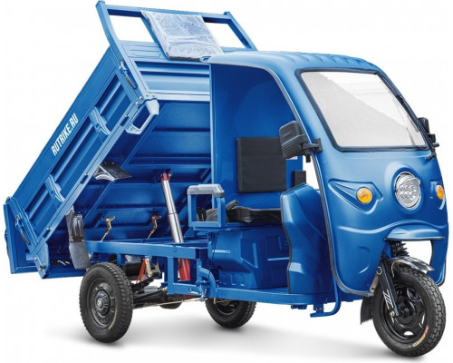 Трицикл грузовой RUTRIKE D5 КАБИНА 1700 60V1200W Синий 2913 гидравлика 025198-2913