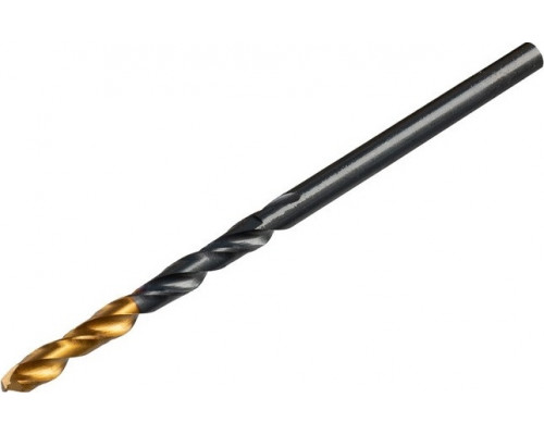 Сверло по металлу DENZEL HSS-Tin, Golden Tip 2,5 мм, 10 шт 717204